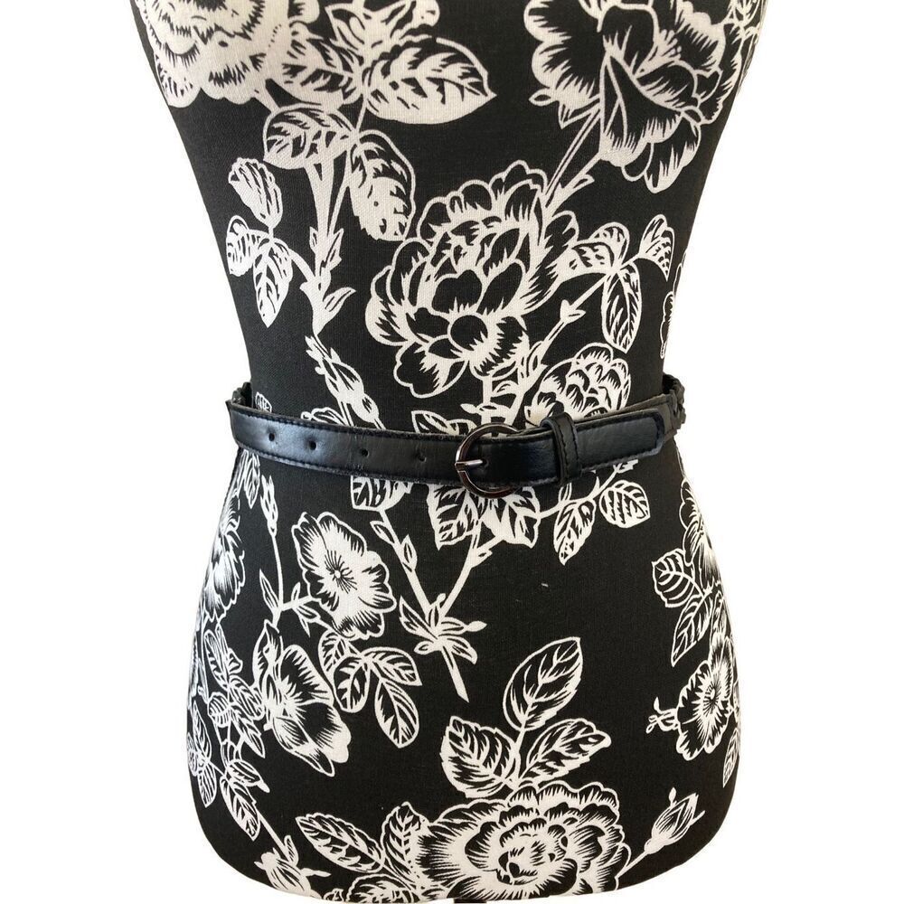 Braided Skinny Belt Dress Classic Cute Formal Buckle Adjustable